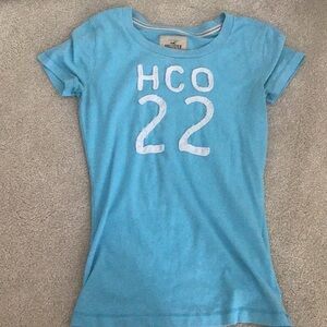 vintage hollister #22 tee in blue